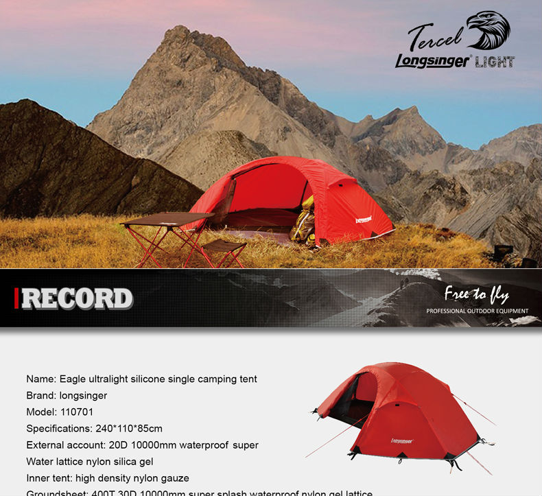 Cheap Goat Tents Silicon ultra light single double layer aluminum rod outdoor camping alpine tents winter tent Tents 
